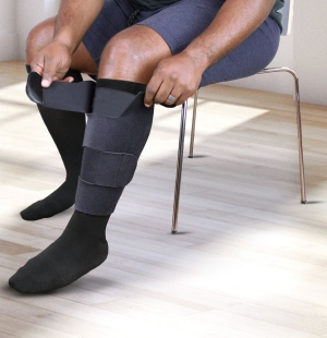 THERAFIRM Ease Adjust inelastic compression below knee wrap